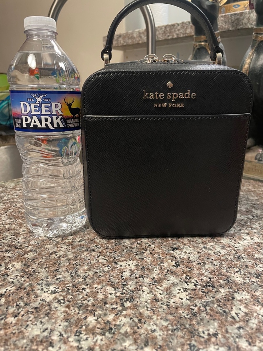 Kate Spade ♠️ New York Black Structured Top Handle Bag - Picture 10 of 11